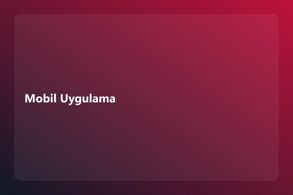 Mobil Rezervasyon Uygulaması projesinin görseli