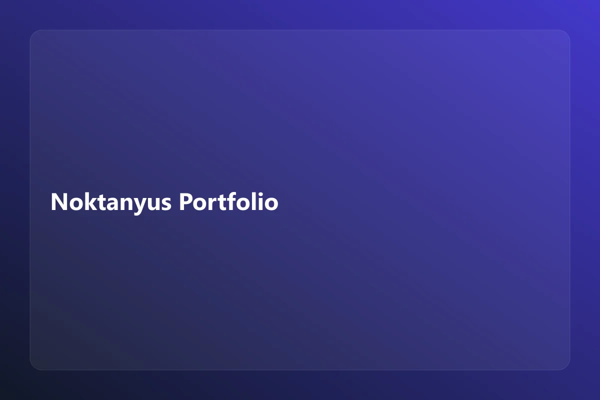 Noktanyus Portfolio